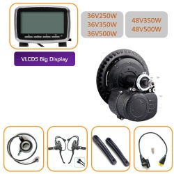 Tongsheng 36V250W TSDZ2 mid crank motor kit with VLCD5 big display