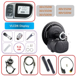 Tongsheng 36V250W TSDZ2 mid crank motor kit with VLCD6 display